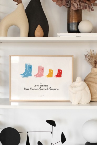 Affiche Famille Bottes de...