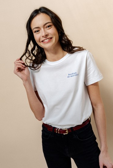 T-shirt femme brodé...