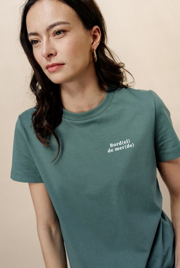 T-shirt femme brodé...