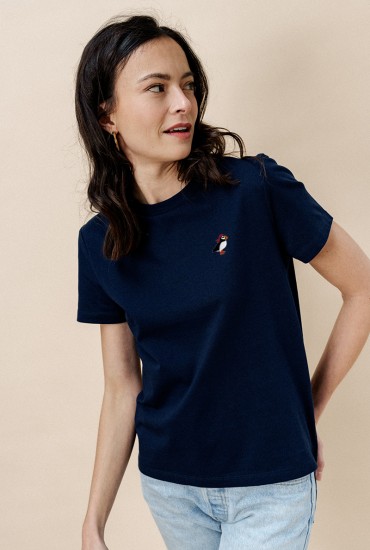 T-shirt femme brodé...