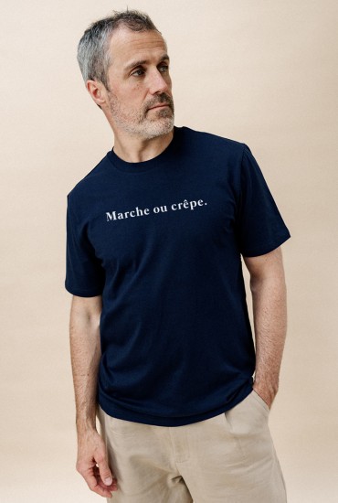 T-shirt homme Marche ou crêpe