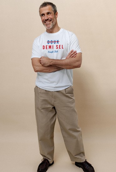 T-shirt homme Doux - Demi sel