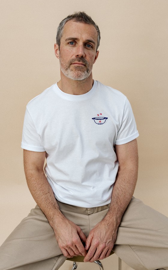 T-shirt homme brodé Bols bretons - Personnalisable