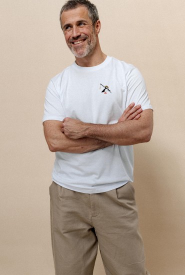 T-shirt homme brodé...