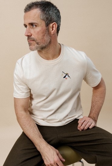 T-shirt homme brodé...