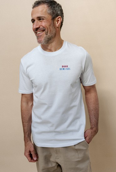 T-shirt homme brodé Doux -...