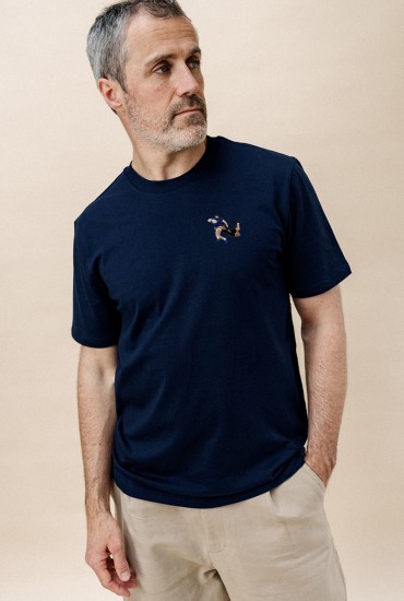 T-shirt homme brodé...