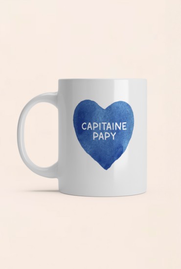Mug Grand coeur bleu -...