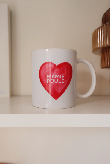 Mug Grand coeur rouge -...