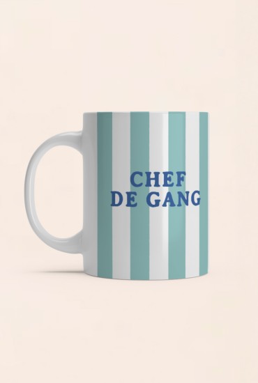 Mug rayures vertes à...