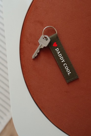 Porte-clés à message Kaki -...