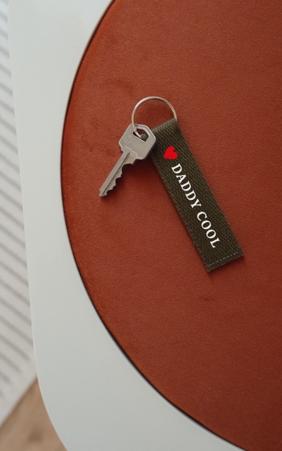 Porte-clés à message Kaki - Personnalisable