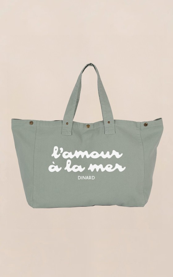 Grand cabas L'amour à la mer - Personnalisable