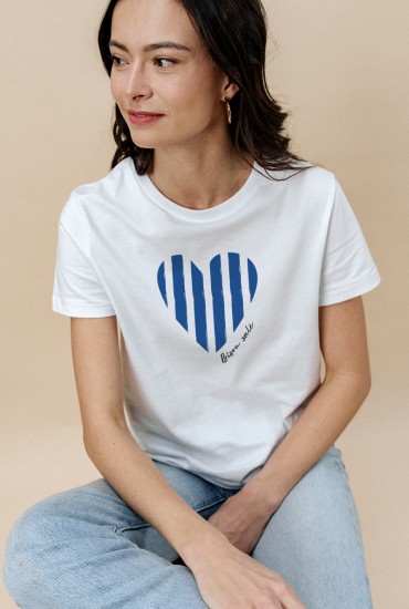 T-shirt femme Coeur...