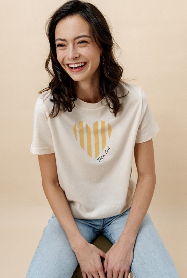 T-shirt femme Coeur...