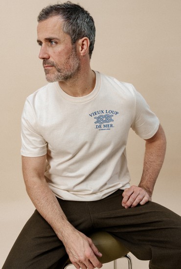 T-shirt homme Vieux loup de...