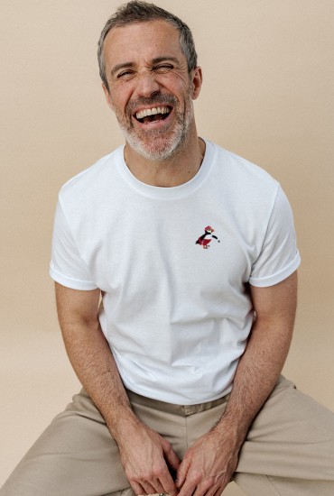 T-shirt homme brodé...