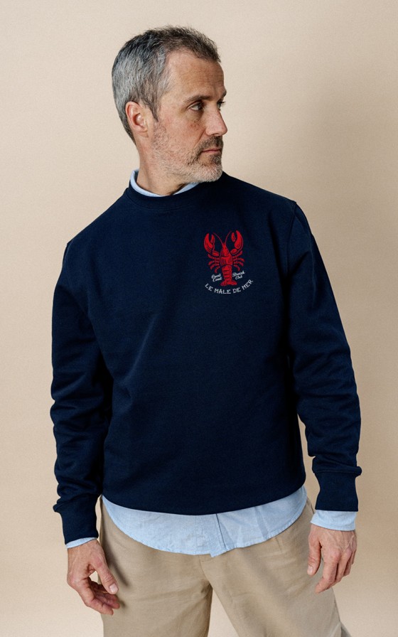 Sweat homme Homard oldschool - Personnalisable