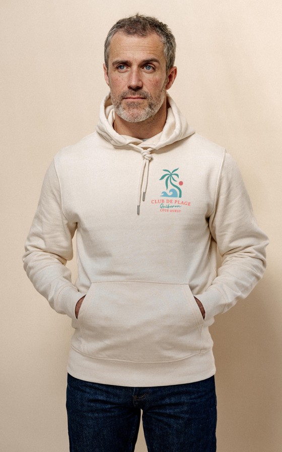 Sweat à capuche Club de plage - Personnalisable