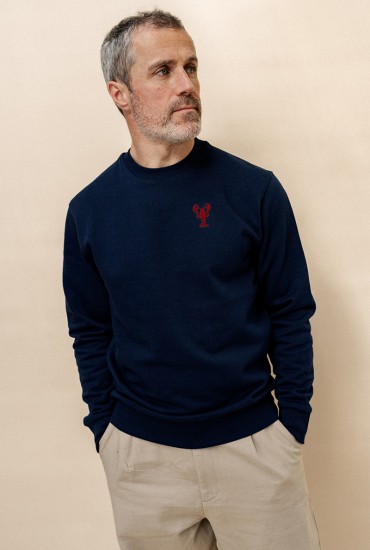 Sweat homme brodé Homard