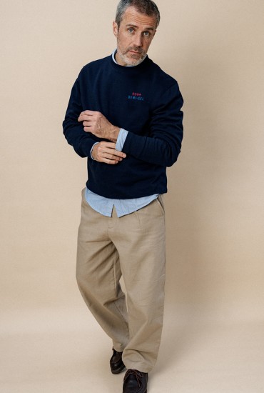 Sweat homme brodé Doux...