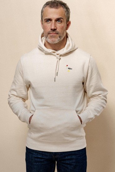Sweat à capuche homme brodé...