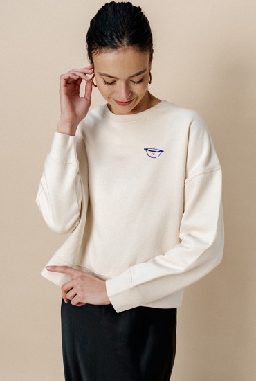 Sweat femme brodé Bol breton