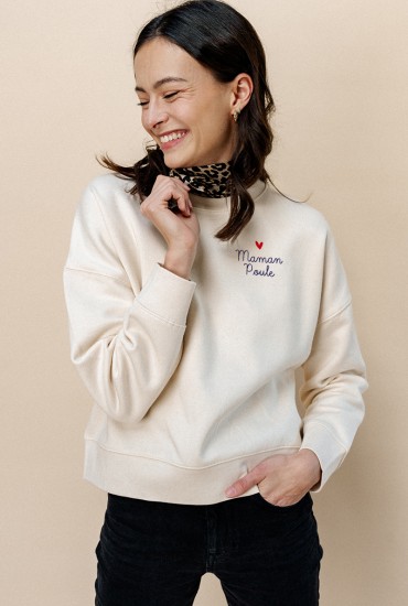 Sweat femme brodé Mon petit...