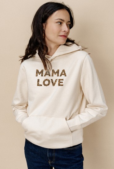 Sweat à capuche femme Texte...
