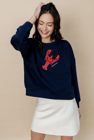 Sweat femme Grand homard -...