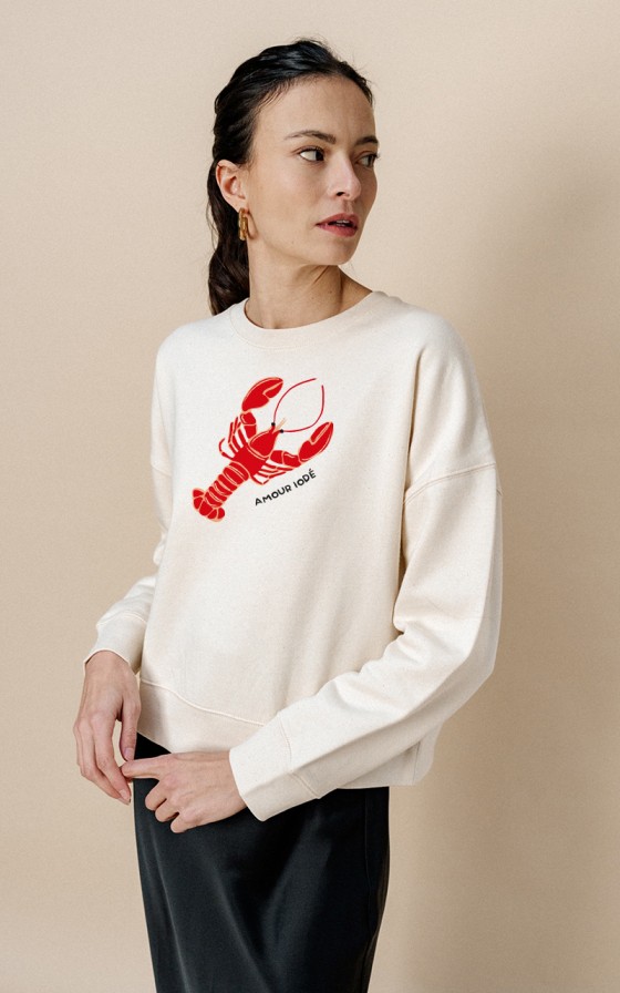 Sweat femme Grand homard - Personnalisable