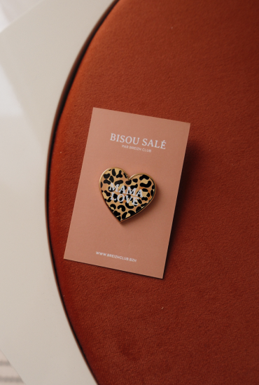 Pin's Coeur léo Mama love