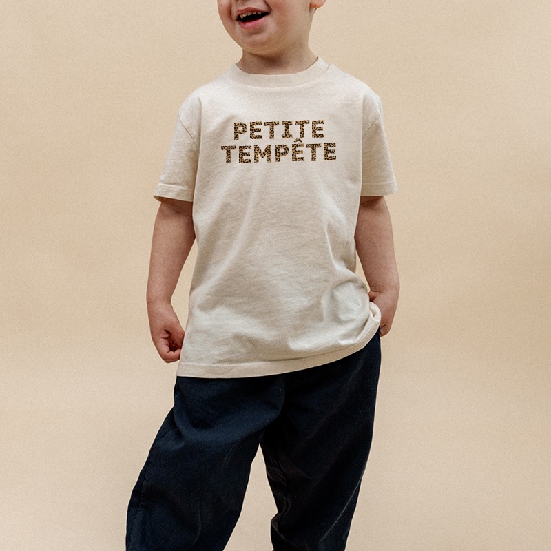 T-Shirt Enfant Personnalisable Texte Et Photo | 100% Coton - Impression Haute Qualité