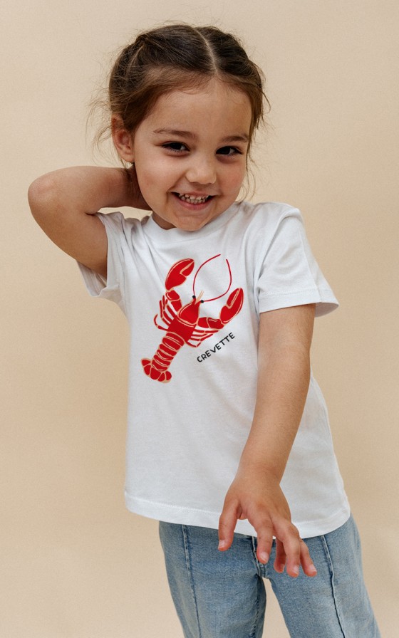 T-shirt enfant Grand homard - Personnalisable
