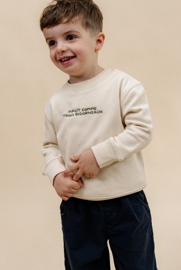 Sweat enfant brodé Haut...