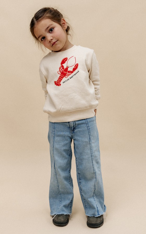 Sweat enfant Grand homard - Personnalisable