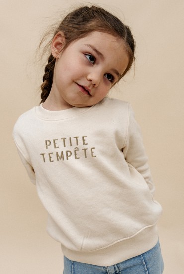 Sweat enfant brodé Petite...