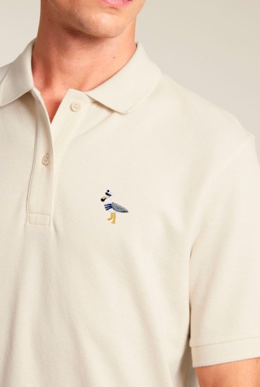 Polo homme brodé Goéland...