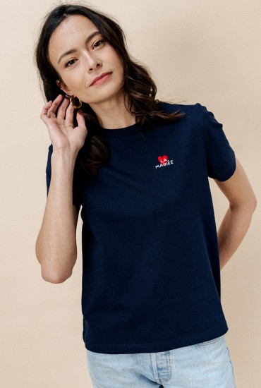 T-shirt femme brodé Grand...