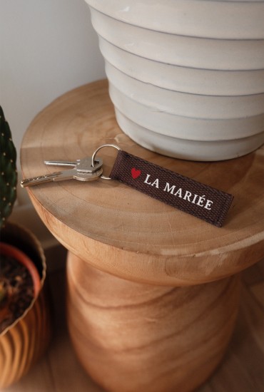 Porte-clés à message Coeur...