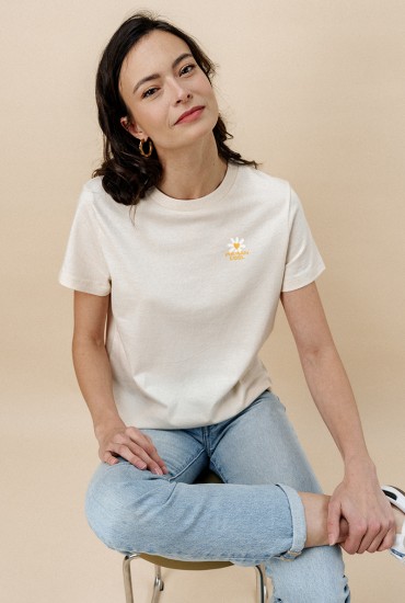 T-shirt femme brodé...