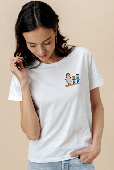 T-shirt femme Dessin...