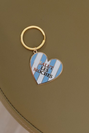 Porte-clés émaillé coeur...