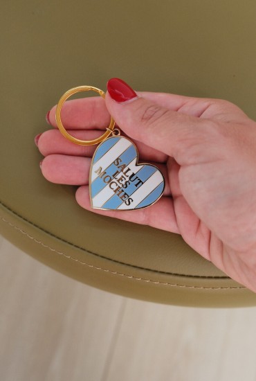Porte-clés émaillé coeur...