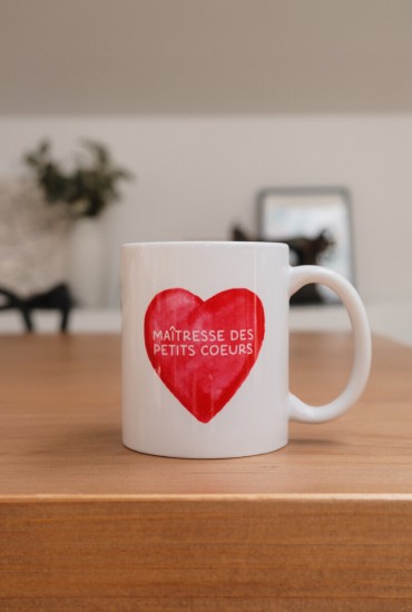 Mug Grand coeur rouge -...