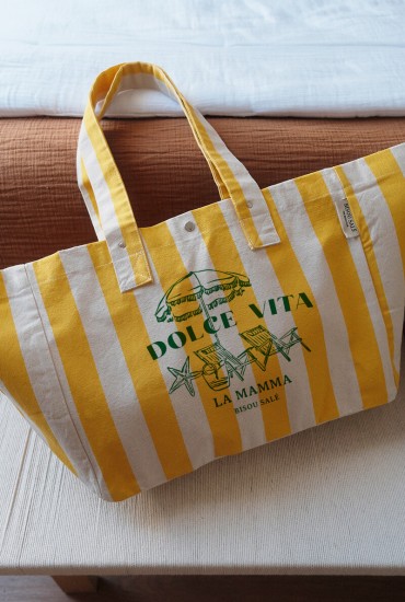 Grand cabas rayé Dolce vita...