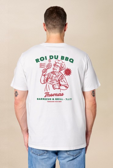 T-shirt homme Roi du BBQ -...