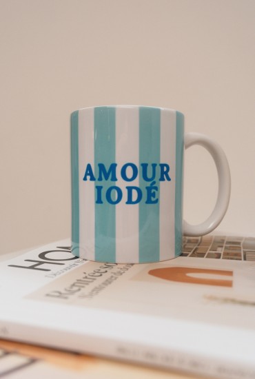 Mug rayures vertes à...