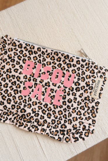 Pochette Léopard, texte...