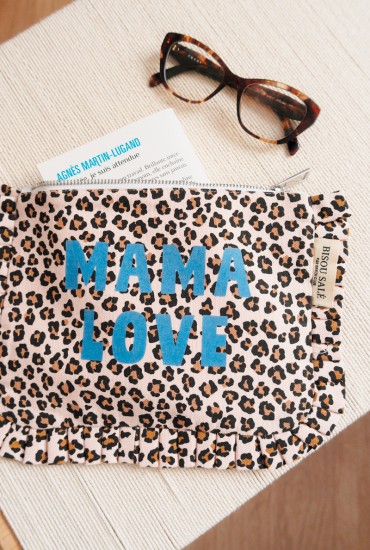 Pochette Léopard, texte...